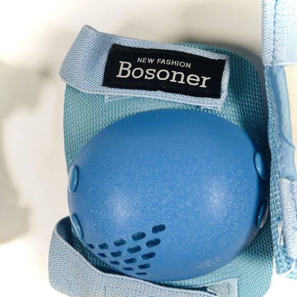 BoSoner Kids Knee Pads Elbow Pads Wrist Guards Protective Set Size Medium Blue - Picture 5 of 9